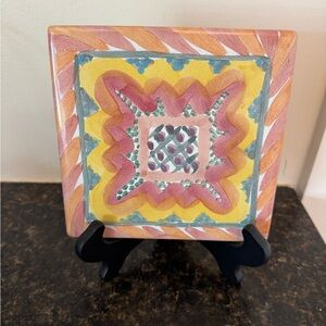 MacKenzie Childs ‘Summer Frock’ Trivet. Retired.